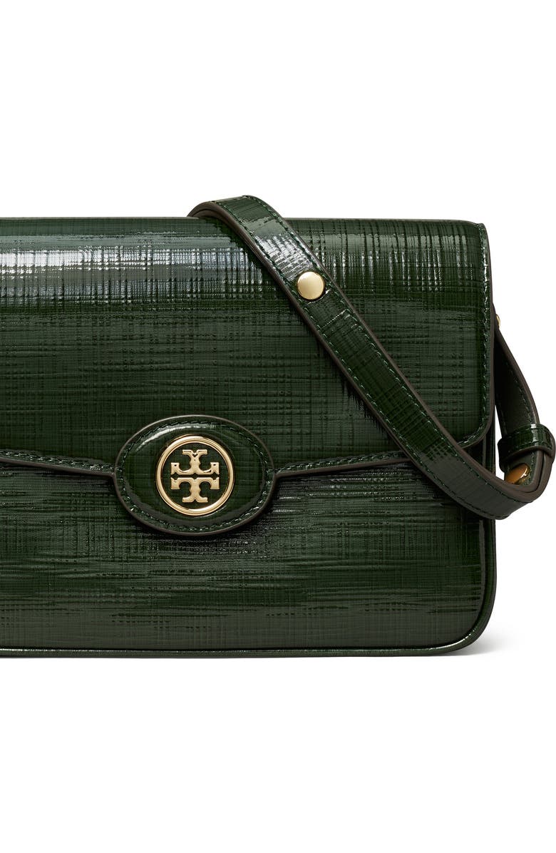 Tory Burch Robinson Crosshatched Leather Convertible Crossbody Bag, Alternate, color,