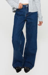Princess Polly Shima Low Rise Wide Leg Jeans