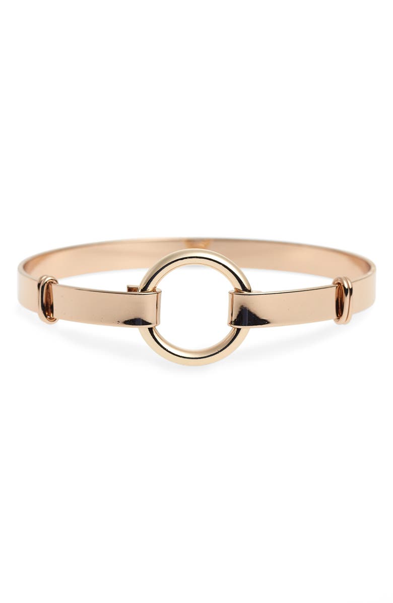 Topshop Open Circle Bangle, Main, color, 