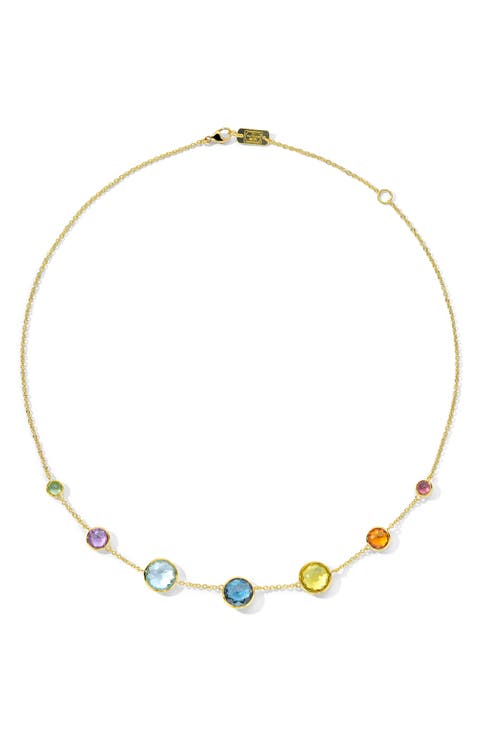 Lollipop Graduated 7-Stone Station Necklace