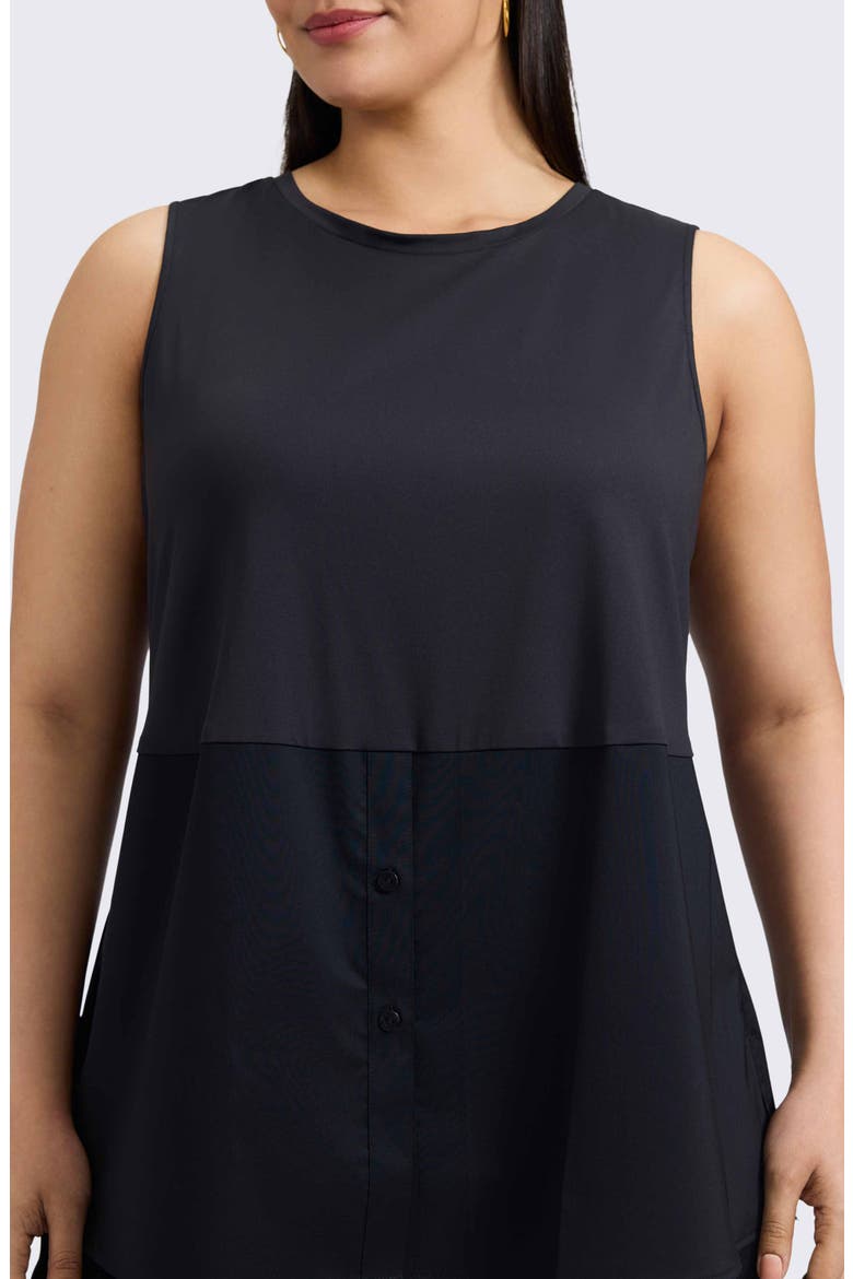 Jessie Layer Sleeveless Top, Alternate, color, BLACK