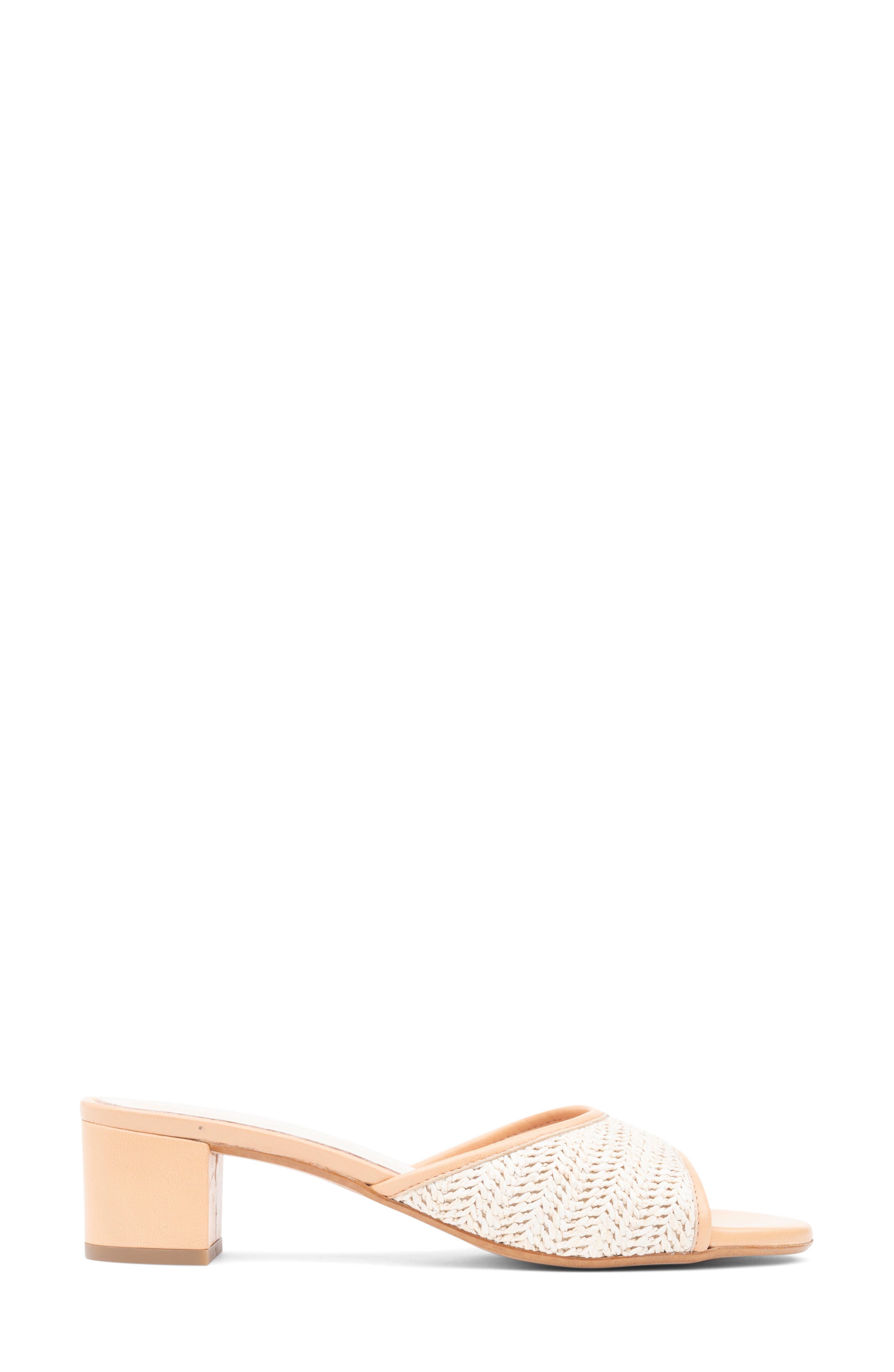 Sienna Raffia Slide Sandal, Alternate, color, BEIGE