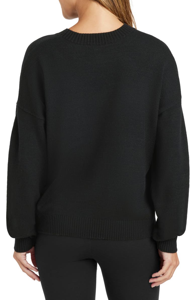 Splendid Layton Love Stripe Crewneck Sweater, Alternate, color, 