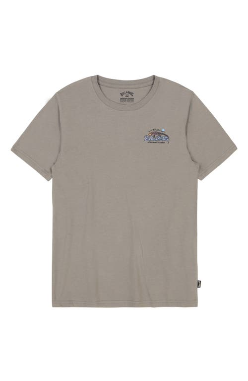 Billabong Kids' Lizard Mountain Organic Cotton Graphic T-shirt In Slate Grey