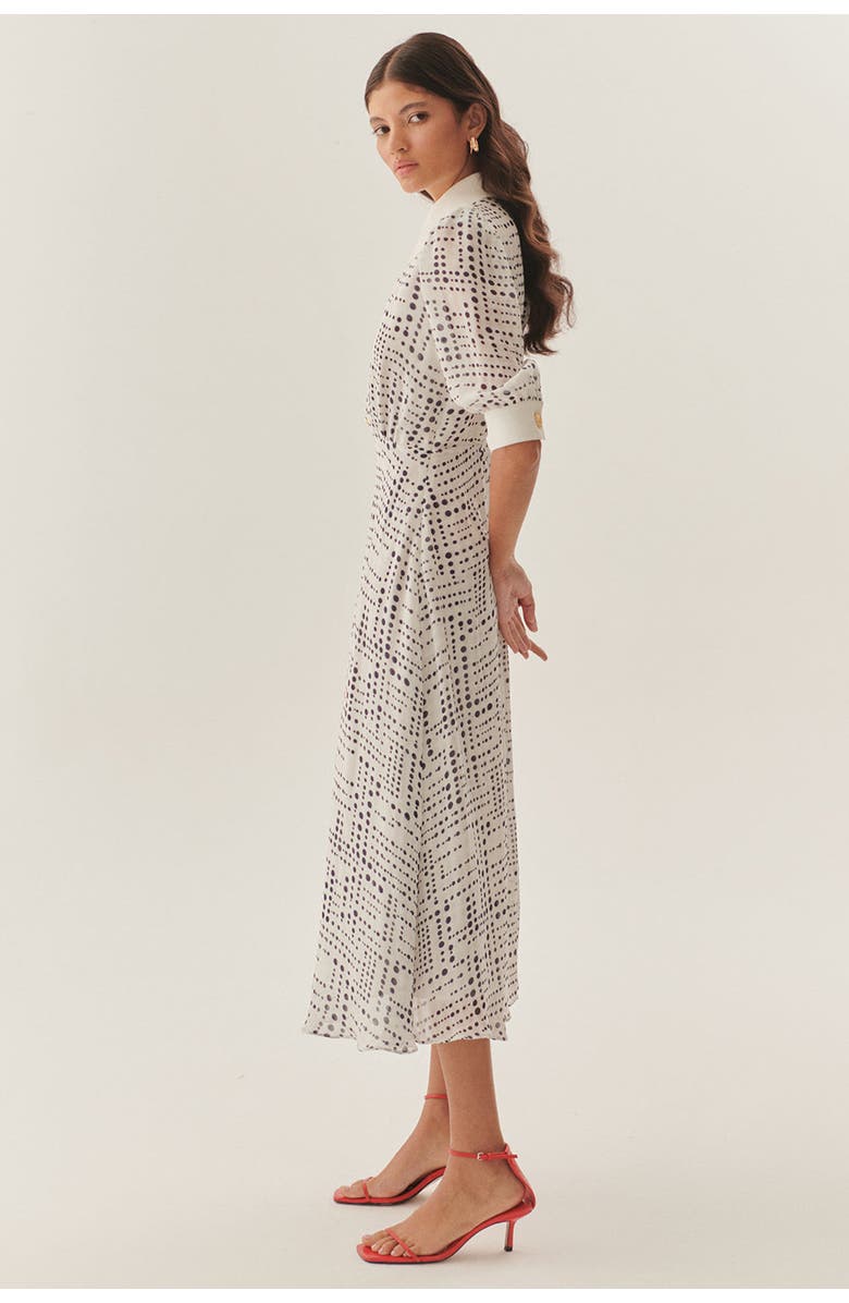 Exquise Sawyer Midi Dress, Alternate, color, Blue-White