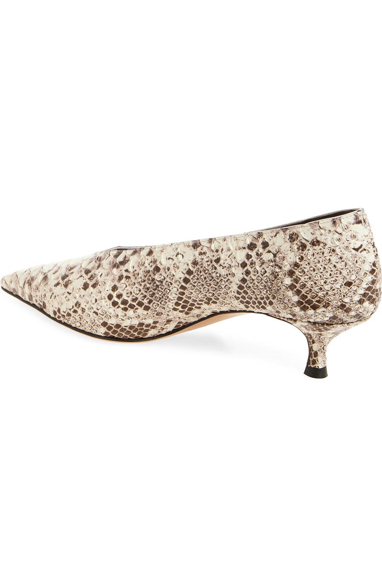 Le Monde Béryl Babouche Kitten Heel Pointed Toe Pump, Alternate, color, Roccia