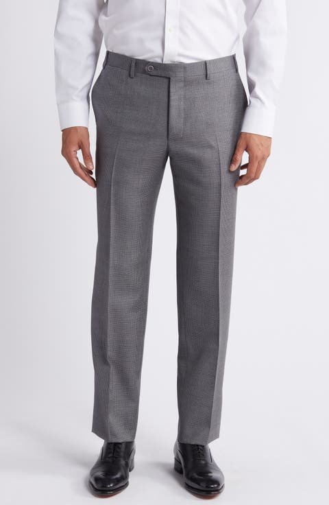 Siena Regular Fit Solid Wool Dress Pants (Regular & Big)