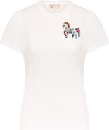 Maison Common Cotton T-Shirt With Embroidery zebra motif