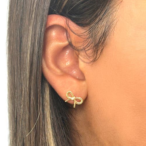 The Lovery Fine Jewelry Gold Bow Stud Earrings In Gold
