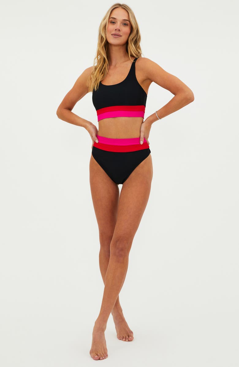 Beach Riot Mackenzie Colorblock Bikini Top, Alternate, color, 