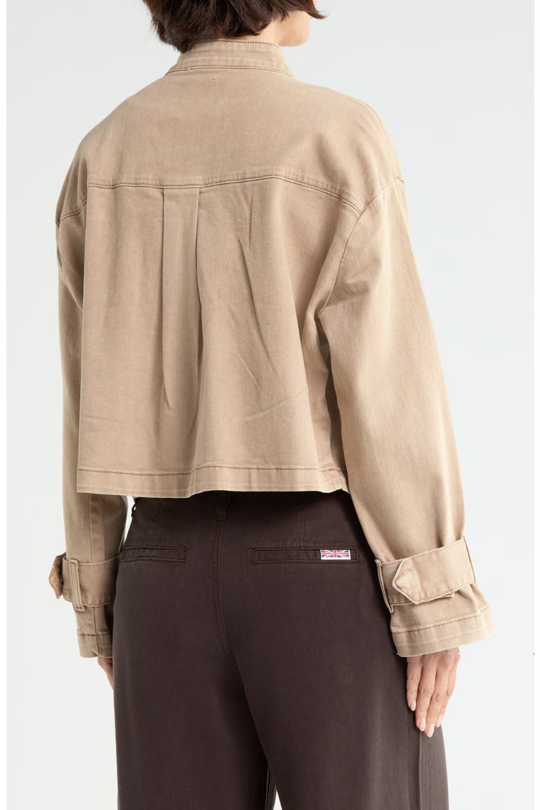 Belted Cuffed Jacket, Alternate, color, WASHED SAND
