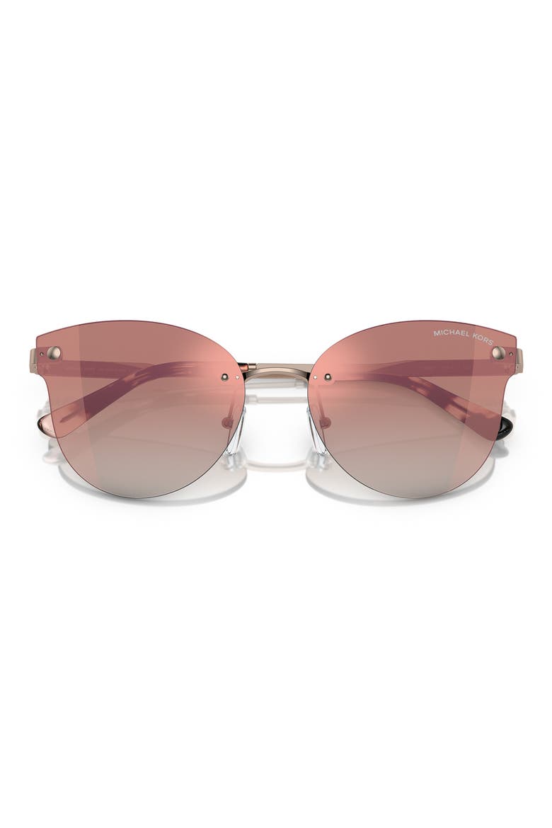 59mm Butterfly Sunglasses, Alternate, color, ROSE GOLD