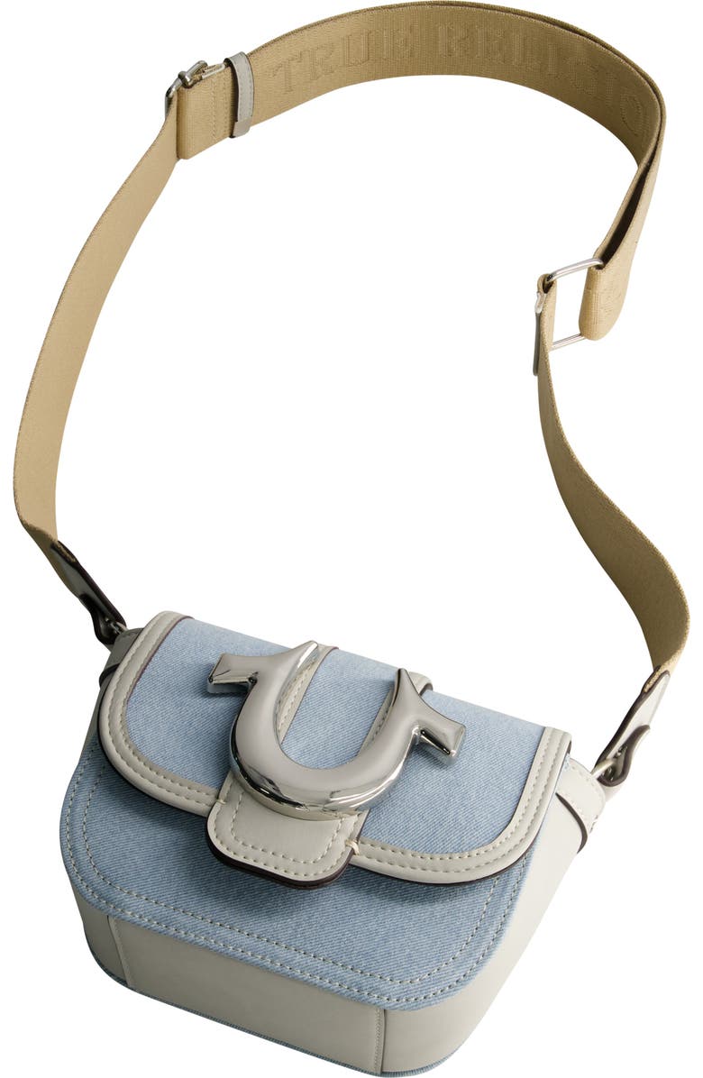 True Religion Mini Flap Crossbody Bag with Iconic U-Logo, Alternate, color,
