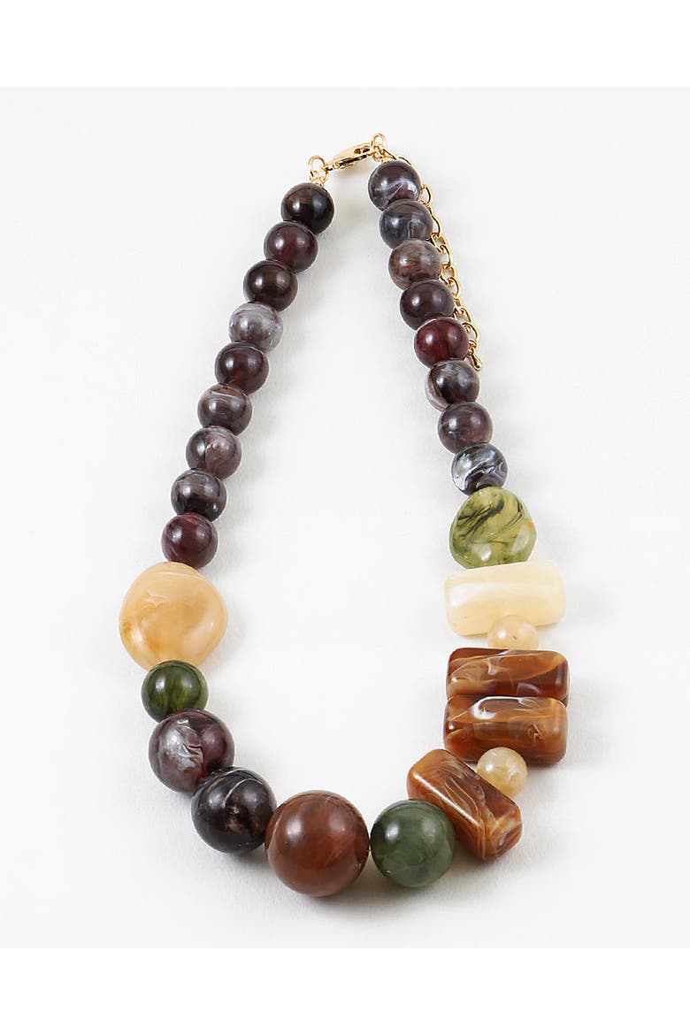 Amber Grove Necklace, Main, color, Brown