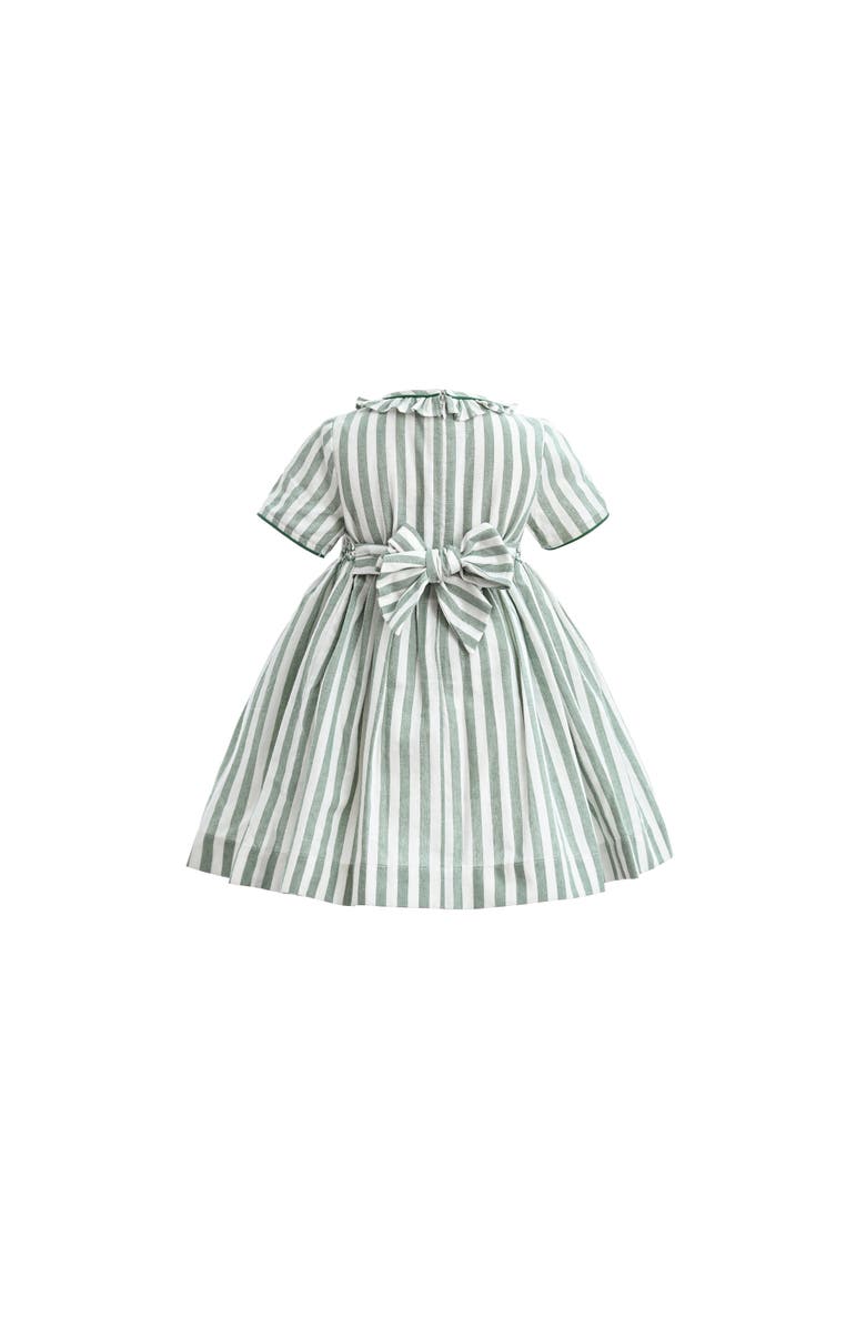 Tulleen Button-Up Stripe Dress, Alternate, color, Green