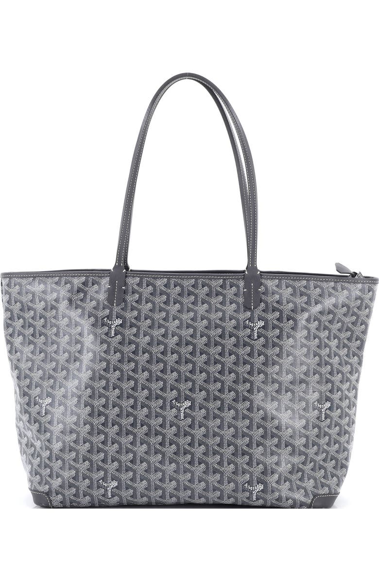 Pre-Owned Goyard Artois Tote Coated Canvas MM, Main, color, Gray
