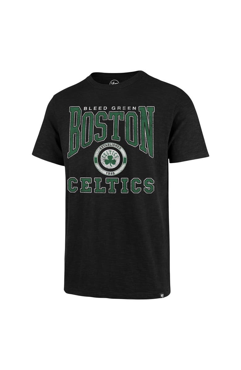 '47 Men's '47 Black Boston Celtics All Out Scrum T-Shirt, Alternate, color,