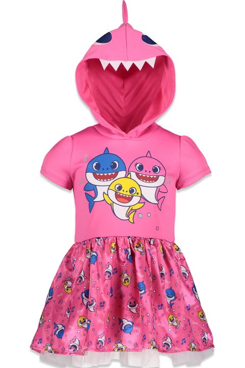 Baby Shark Hooded Tutu Dress