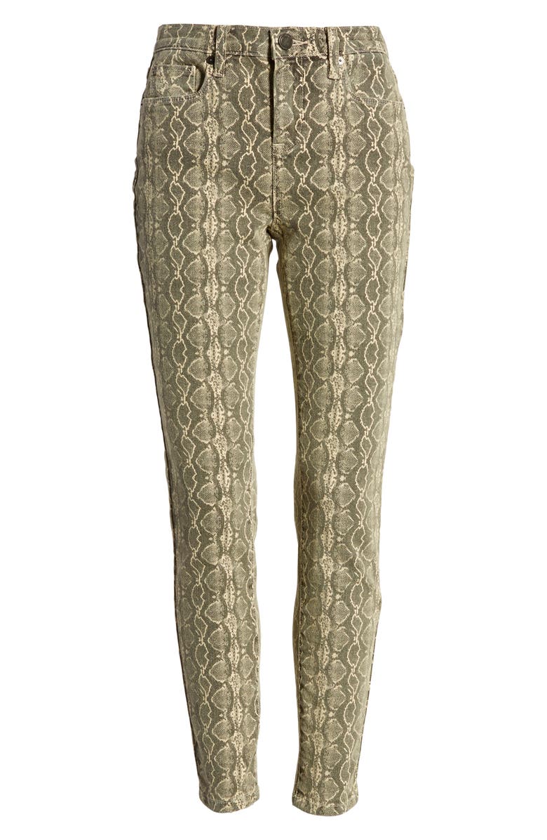 BLANKNYC Snake Print Skinny Jeans, Alternate, color, 