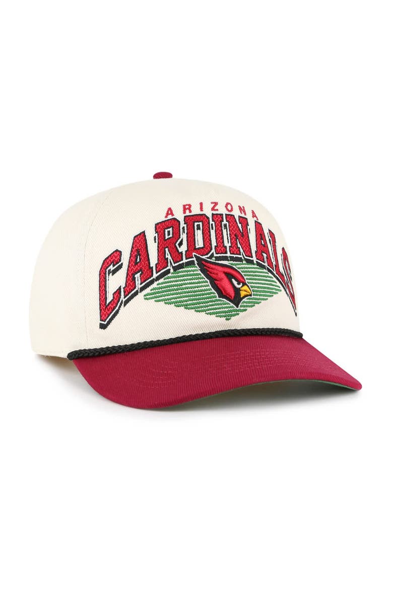 Men's '47 Cream Arizona Cardinals Pomona Rope Hitch Adjustable Hat, Alternate, color, Cream