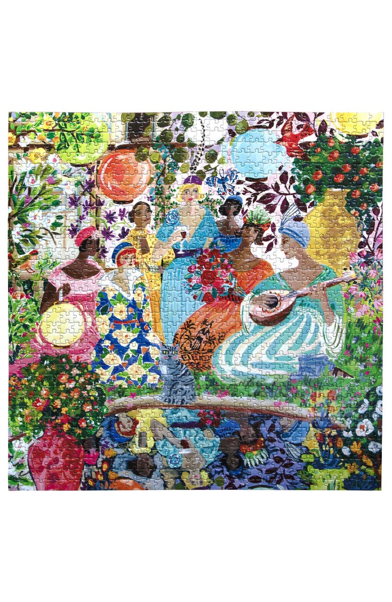 eeBoo Piece and Love Garden Party 1000 Piece Puzzle, Alternate, color,