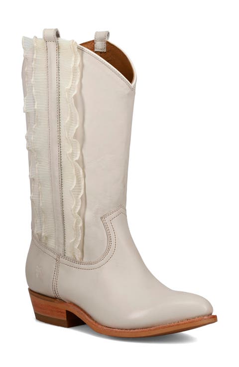 Billy Ruffle Western Boot (Women) (Narrow Calf)