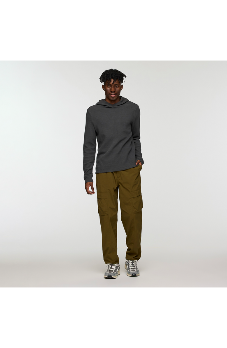 Cotopaxi Atajo Long-Sleeve Waffle Hoodie - Men's, Alternate, color, Charcoal
