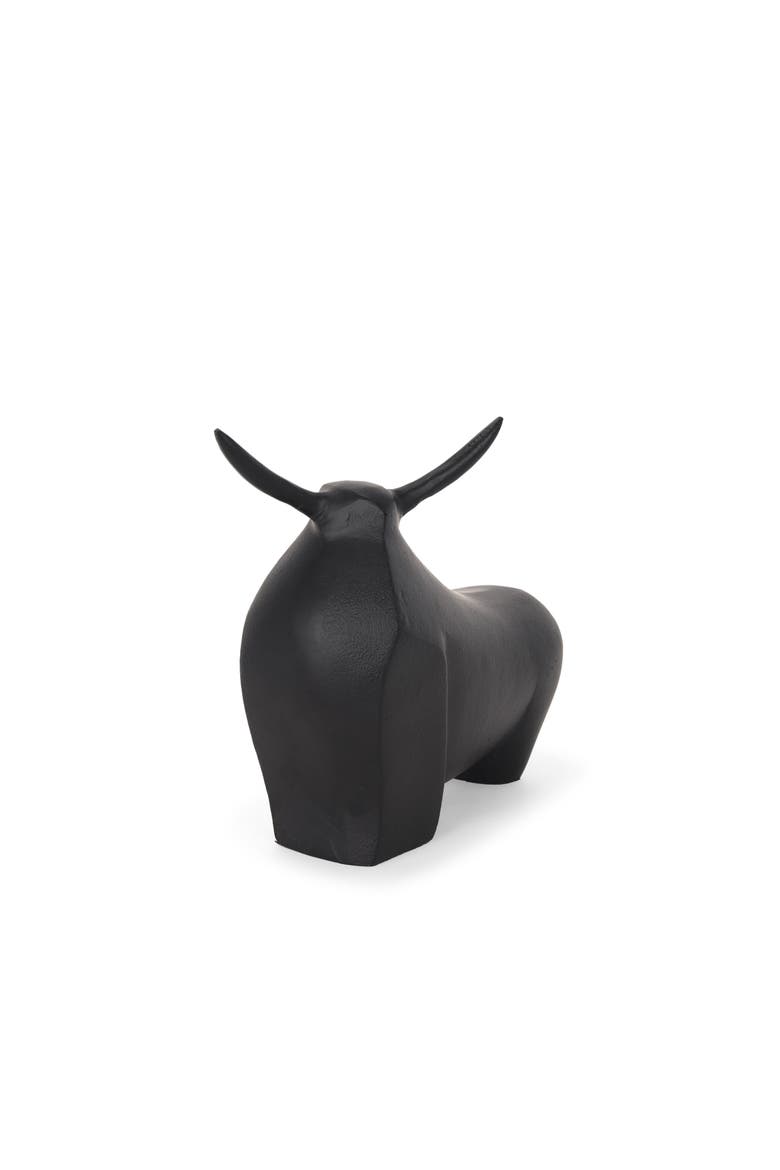 Radu Bull Decorative Object, Alternate, color, Black