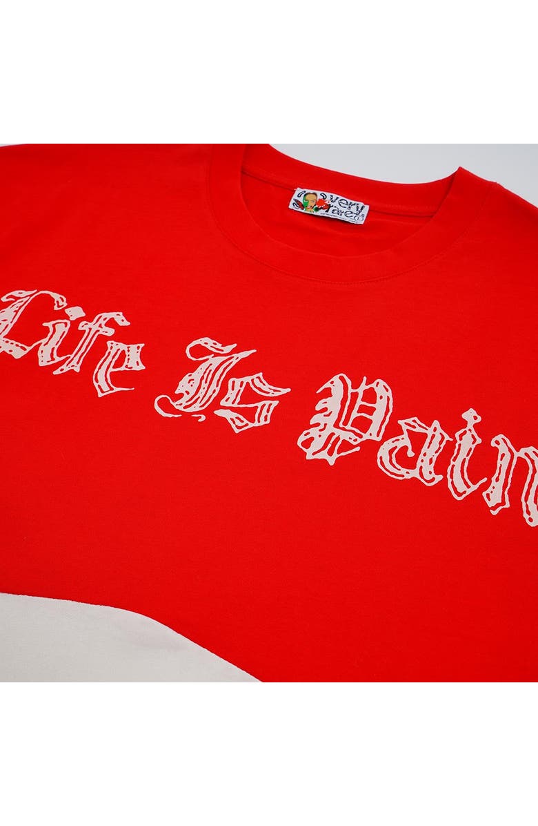 VERYRARE Life Is Pain Tee, Alternate, color, Red