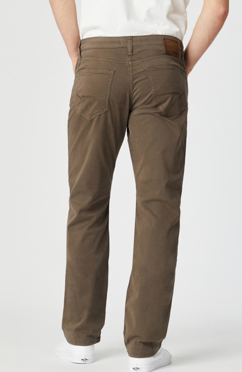 Mavi Jeans Zach Straight Leg Sateen Twill Pants, Alternate, color, Morel Sateen Twill