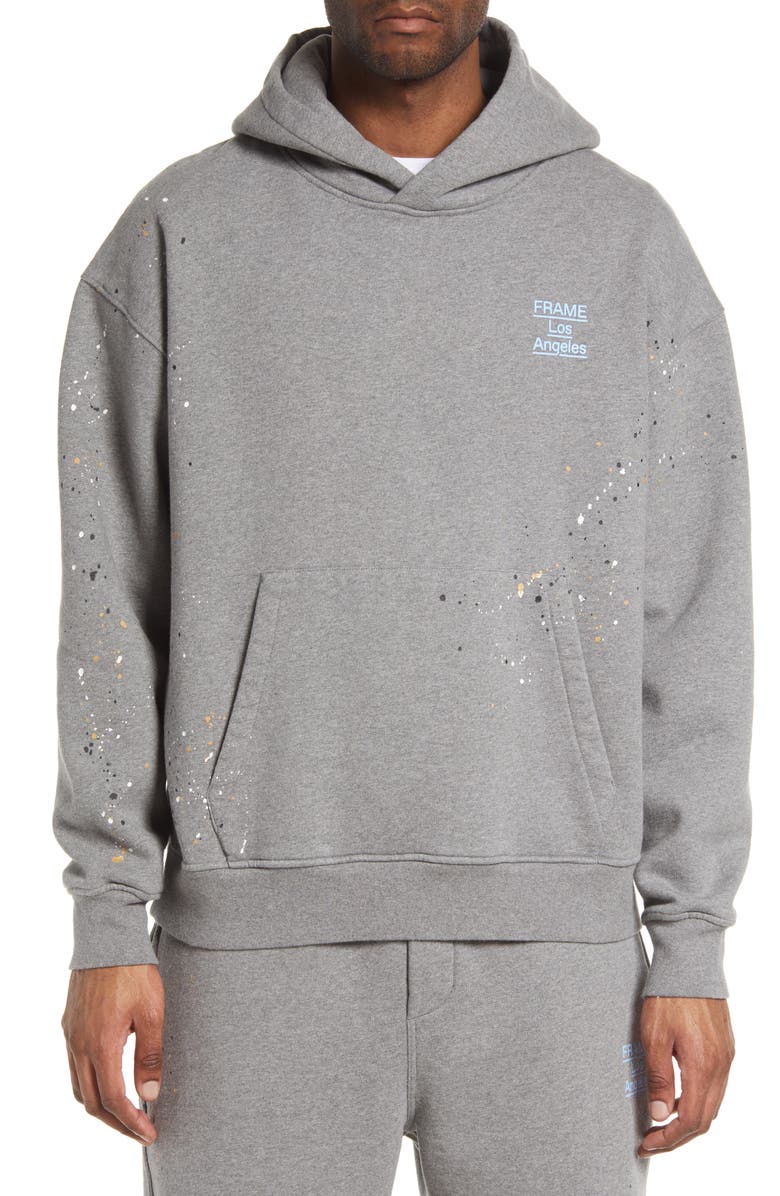 FRAME Men's Logo Paint Splash Hoodie, Main, color,