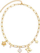 Adornia Initial Charm Pendant Necklace