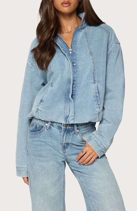 Jaysi Denim Bomber Jacket