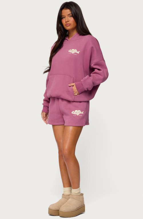 Edikted We're  Sweat Shorts In Purple