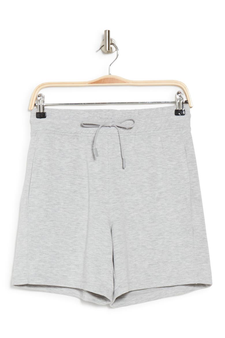 French Terry High Rise Shorts, Alternate, color, HTR.GREY