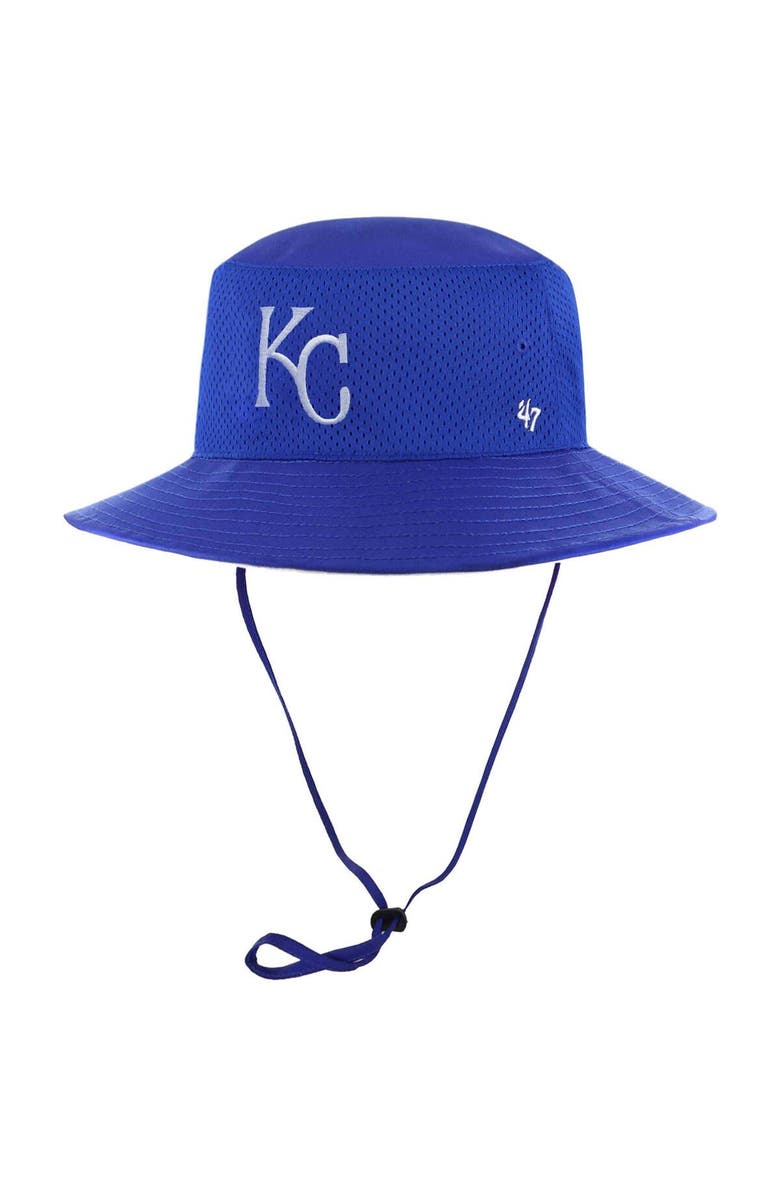 '47 Men's '47 Royal Kansas City Royals Team Panama Pail Bucket Hat, Main, color, 