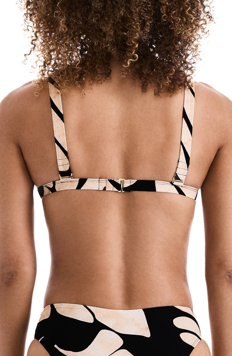 Mimi Flamingo Sawyer Banded Bikini Top, Alternate, color, Sonder