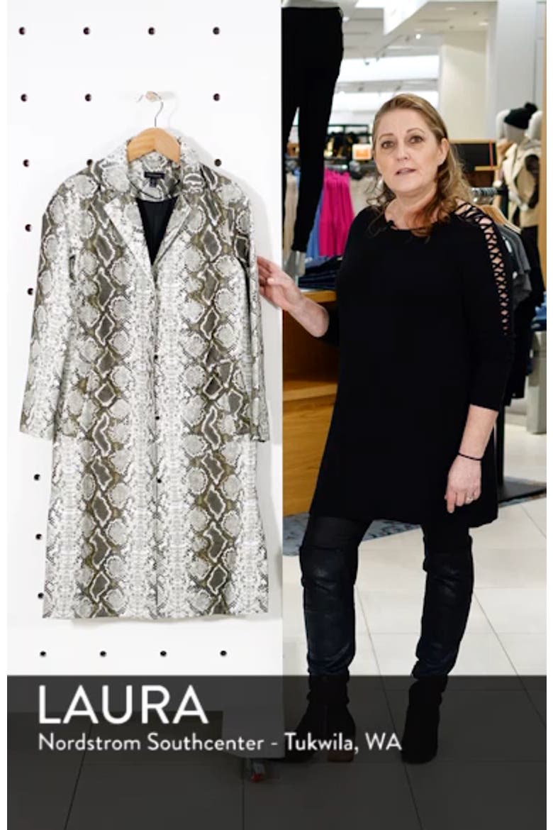 Rok It Snake Print Coat video