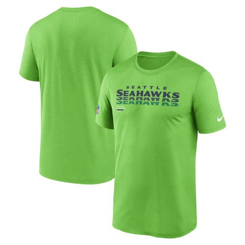 Men's Nike Neon Green Seattle Seahawks Sideline Legend Performance T-Shirt