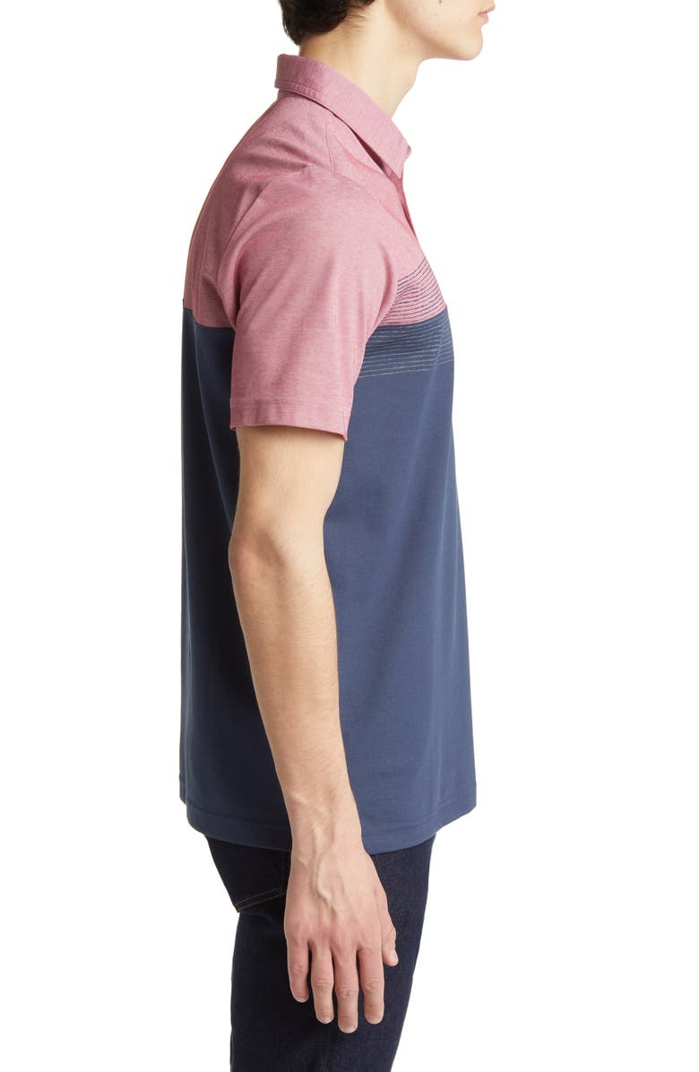 TravisMathew Lake Life Piqué Polo, Alternate, color, Earth Red