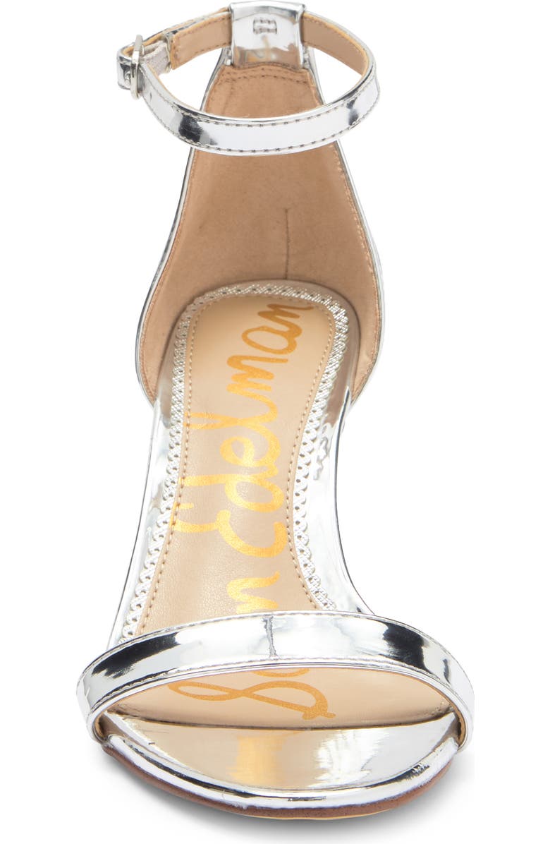 Sam Edelman Patti Ankle Strap Sandal, Alternate, color, Soft Silver