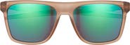 Oakley 57mm Polarized Rectangular Sunglasses