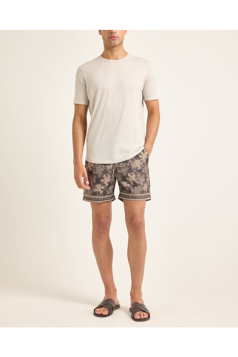 Bulldog Drawcord Tailored-Fit Swim Shorts, Alternate, color, Bronze