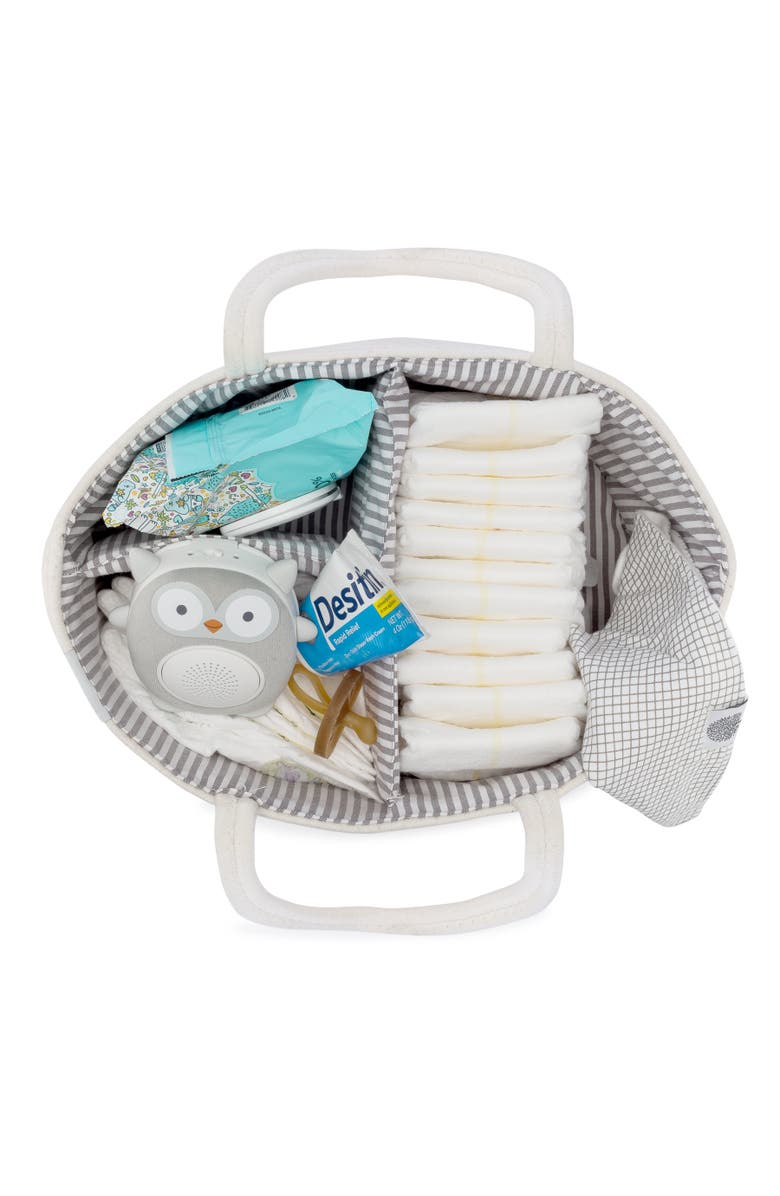Parker Baby Co. Rope Diaper Caddy, Alternate, color, Gray