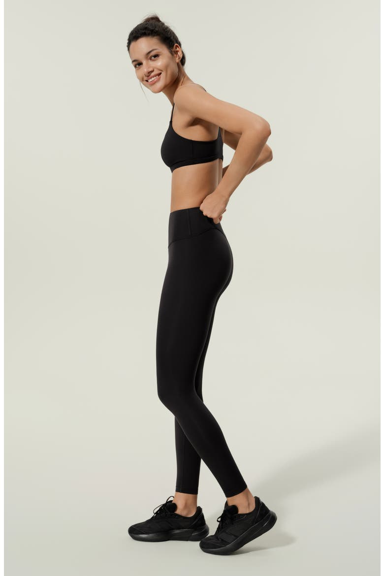 Women's Silk Contour High Rise Soft Ease Leggins, Alternate, color, Black