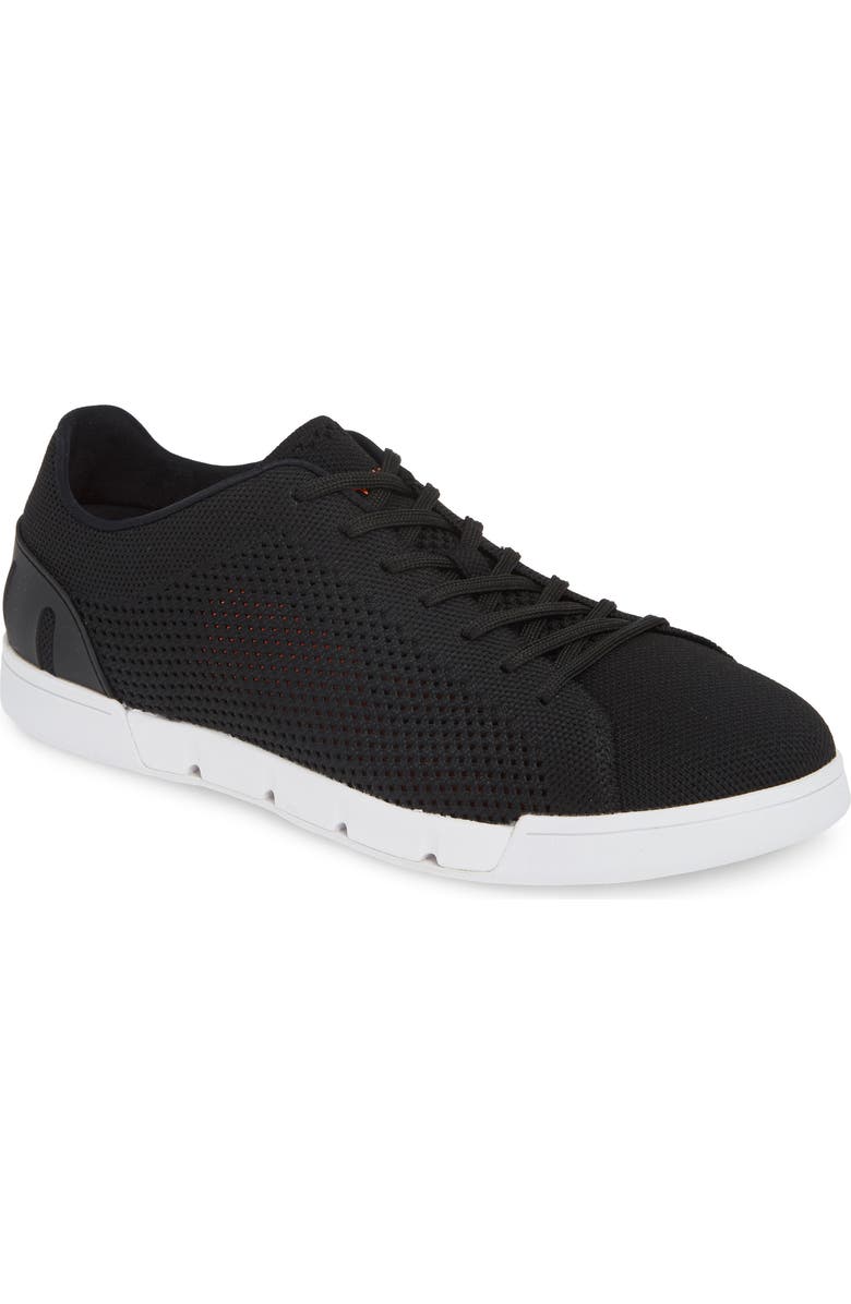 Swims Breeze Tennis Washable Knit Sneaker, Main, color, Black