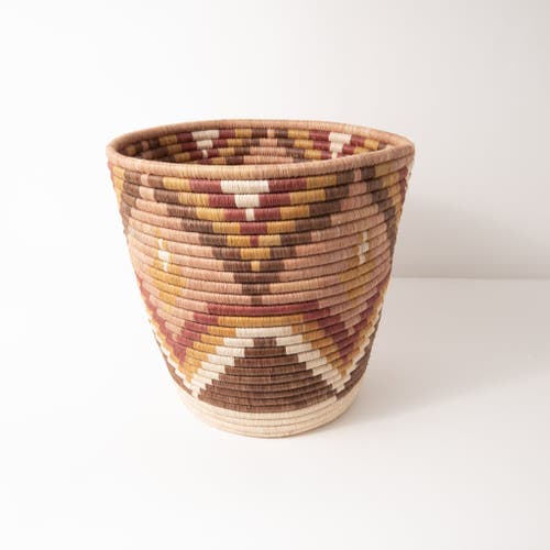 Maadili Collective Diamond Bucket Basket in Natural  product