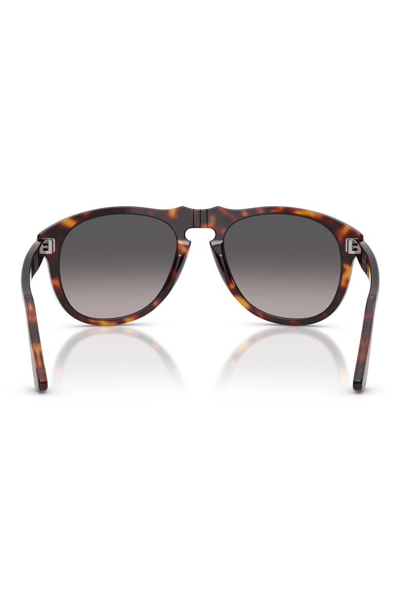 54mm Gradient Polarized Pilot Sunglasses, Alternate, color, HAVANA / POLAR GRADIENT GREY