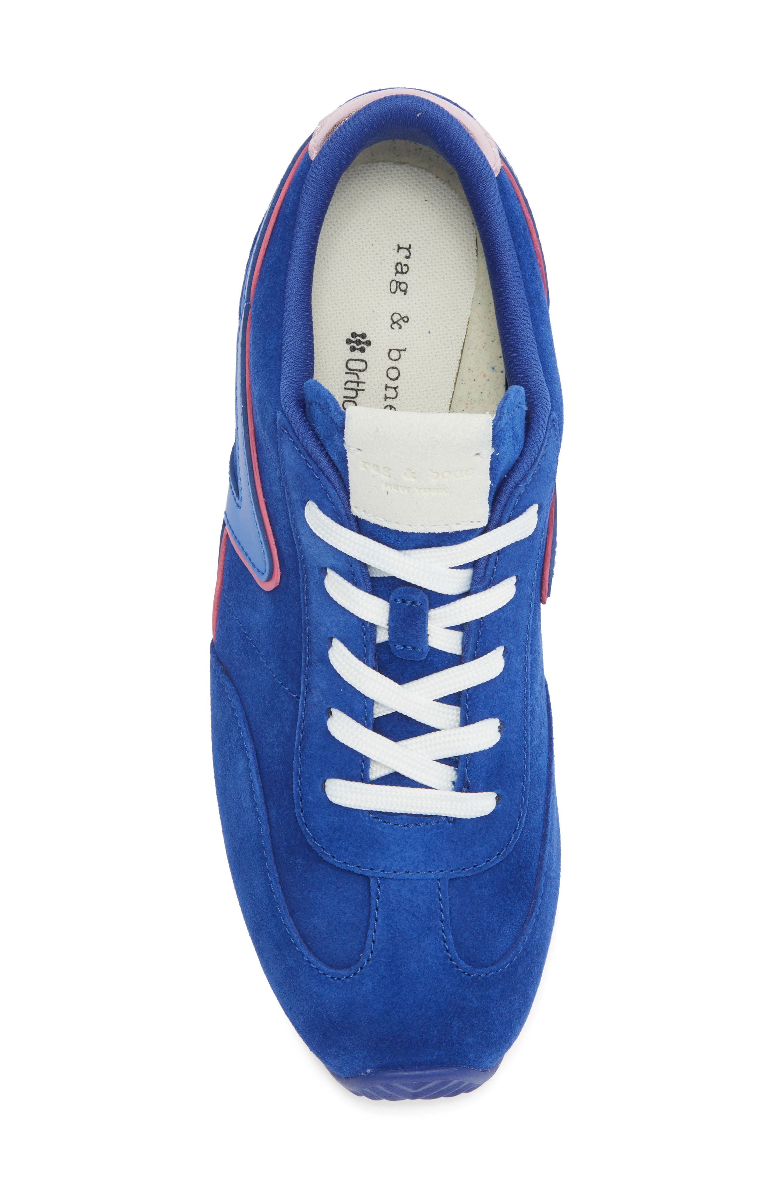 rag & bone Retro Runner Slim Ultra Sneaker, Alternate, color, Ultra Blue Suede
