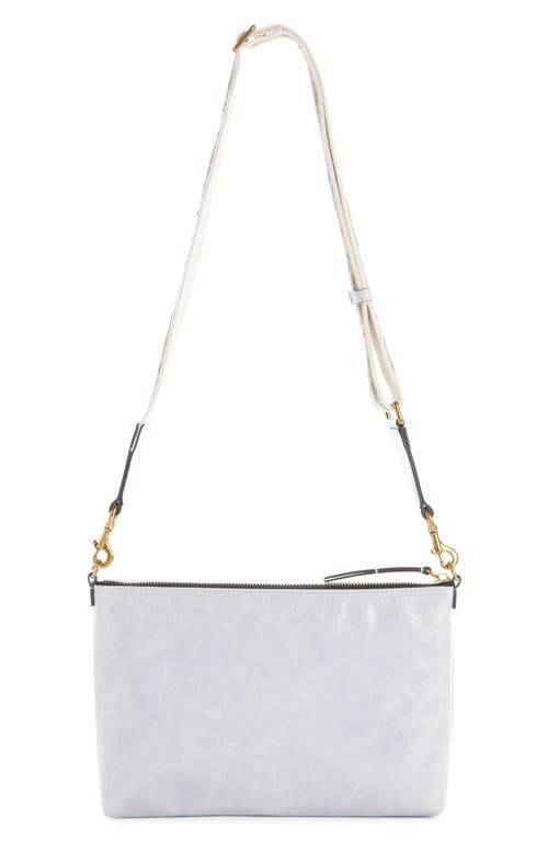Isabel Marant Nessah Leather Crossbody Bag In Gray